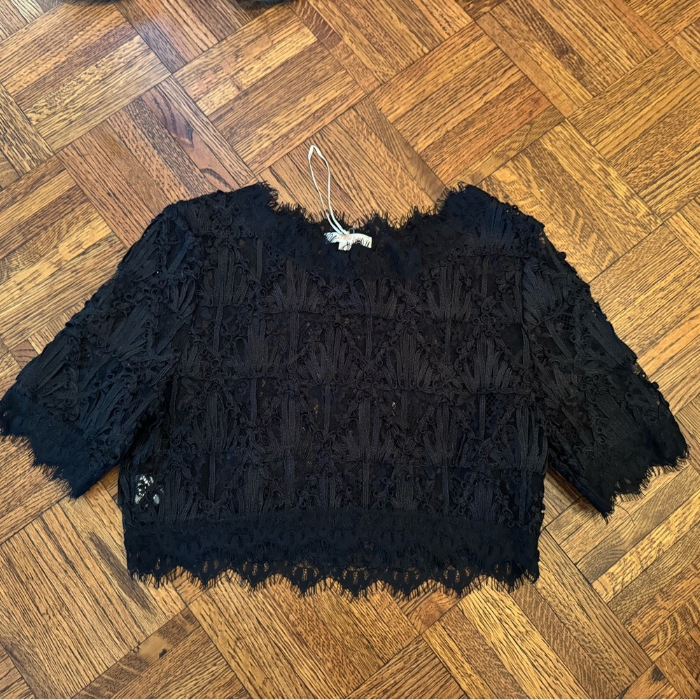 Luxxel Black Lace Blouse